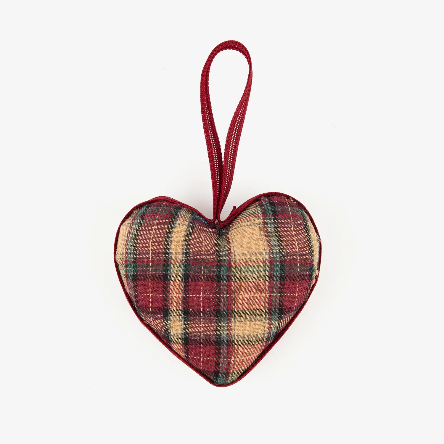 Casa Viva Adorno colgante Corazón de tartán 8cm