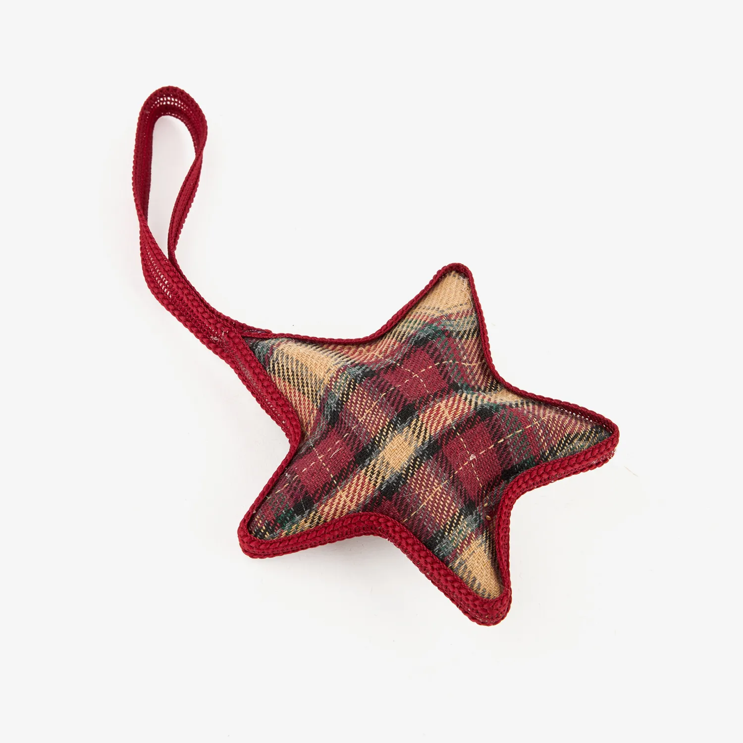 Casa Viva Adorno colgante Estrella de tartán 8cm Best