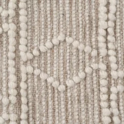 Casa Viva Alfombra crema de lana y algodón con relieve Boho 160x230cm Hot