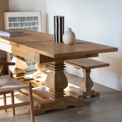 Casa Viva Banco de madera de olmo reciclada Toulouse 168x39x46cm Hot