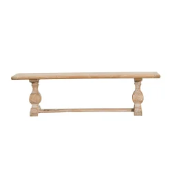 Casa Viva Banco de madera de olmo reciclada Toulouse 168x39x46cm Hot