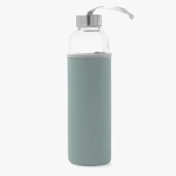 Casa Viva Botella de vidrio con neopreno azul 0,6L Tera Discount