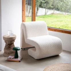 Casa Viva Butaca borreguito beige Ailen 59x86x64cm Clau&Chloe Discount