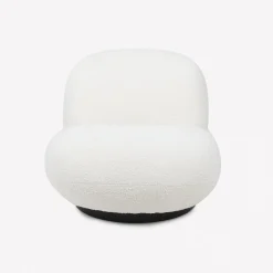 Casa Viva Butaca de borreguito giratoria blanca Pacha 81x95x71cm Clau&Chloe Sale