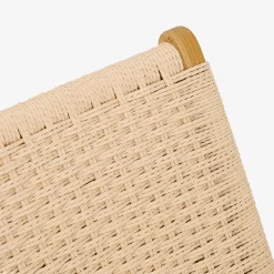 Casa Viva Butaca de madera de olmo y cuerda trenzada beige Alma 56x48x70cm Clau&Chloe Sale