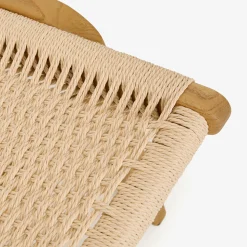 Casa Viva Butaca de madera de olmo y cuerda trenzada beige Alma 56x48x70cm Clau&Chloe Sale