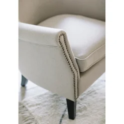 Casa Viva Butaca de poliéster beige Aurora 76x78x79cm Clau&Chloe Hot