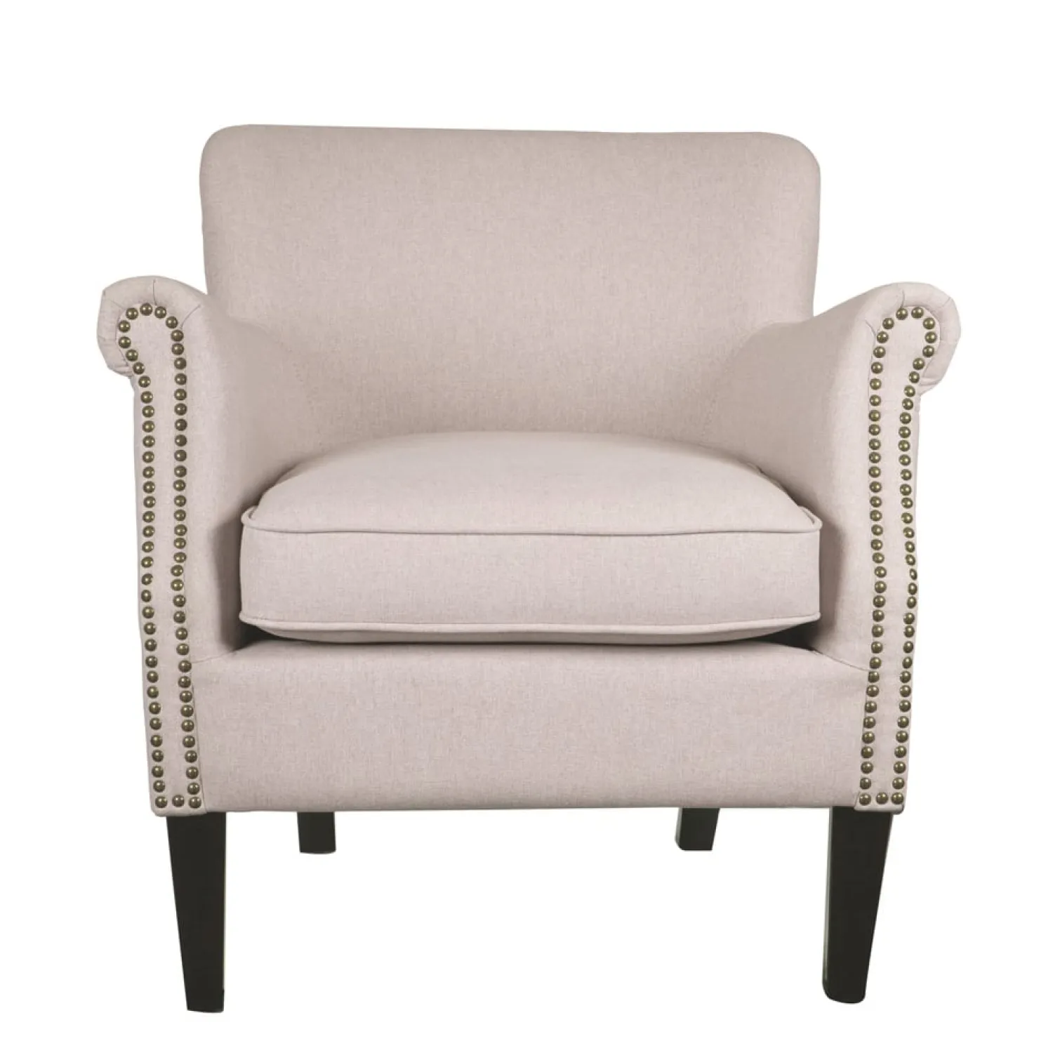 Casa Viva Butaca de poliéster beige Aurora 76x78x79cm Clau&Chloe Hot