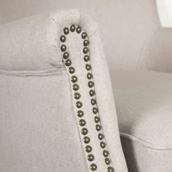 Casa Viva Butaca de poliéster beige Aurora 76x78x79cm Clau&Chloe Hot