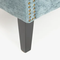 Casa Viva Butaca de terciopelo azul Aurora 79x75x79cm Clau&Chloe