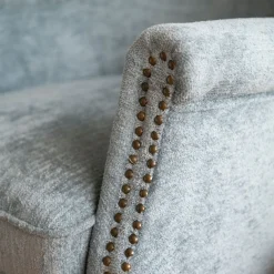 Casa Viva Butaca de terciopelo azul Aurora 79x75x79cm Clau&Chloe