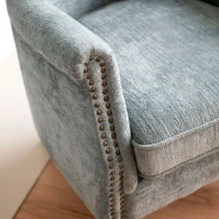 Casa Viva Butaca de terciopelo azul Aurora 79x75x79cm Clau&Chloe