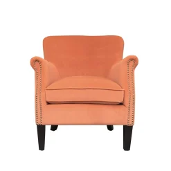 Casa Viva Butaca de terciopelo teja Aurora 79x75x79cm Clau&Chloe Clearance