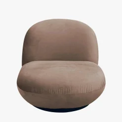 Casa Viva Butaca en terciopelo marrón giratoria Pacha 81x95x71cm Clau&Chloe Online