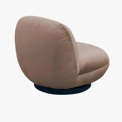 Casa Viva Butaca en terciopelo marrón giratoria Pacha 81x95x71cm Clau&Chloe Online