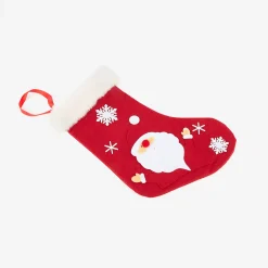 Casa Viva Calcetín de fieltro rojo Santa Claus 22x37cm Best