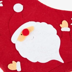 Casa Viva Calcetín de fieltro rojo Santa Claus 22x37cm Best