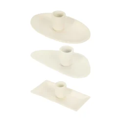 Casa Viva Candelabro de aluminio blanco 13x8x3cm Sale