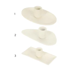 Casa Viva Candelabro de aluminio blanco 13x8x3cm Sale