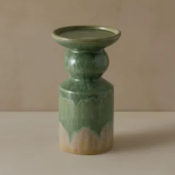 Casa Viva Candelabro de gres verde Narea 15cm Outlet