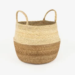 Casa Viva Cesta de fibras naturales Typha Rajad Ø30x38cm Discount