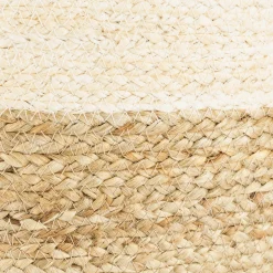 Casa Viva Cesta de yute blanca y natural Vide Ø25x25cm Discount
