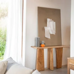 Casa Viva Consola de madera de acacia Moscú 130x40x75cm Clau&Chloe