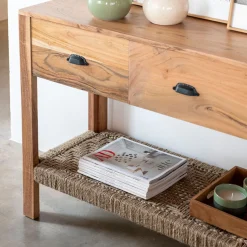 Casa Viva Consola de madera de acacia Bolt 170x40x75cm Clau&Chloe New