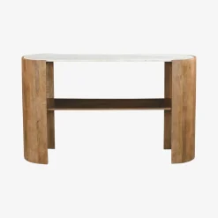 Casa Viva Consola de madera de mango y mármol Varsovia 135x40x80cm Clau&Chloe Discount