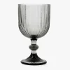 Casa Viva Copa de vidrio gris de 37cl Siva