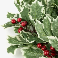 Casa Viva Corona decorativa de acebo y bayas rojas Ø41cm Discount
