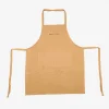Casa Viva Delantal de cocina de algodón mostaza 80x70cm Sale