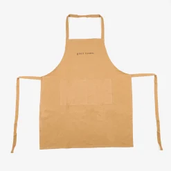 Casa Viva Delantal de cocina de algodón mostaza 80x70cm Sale