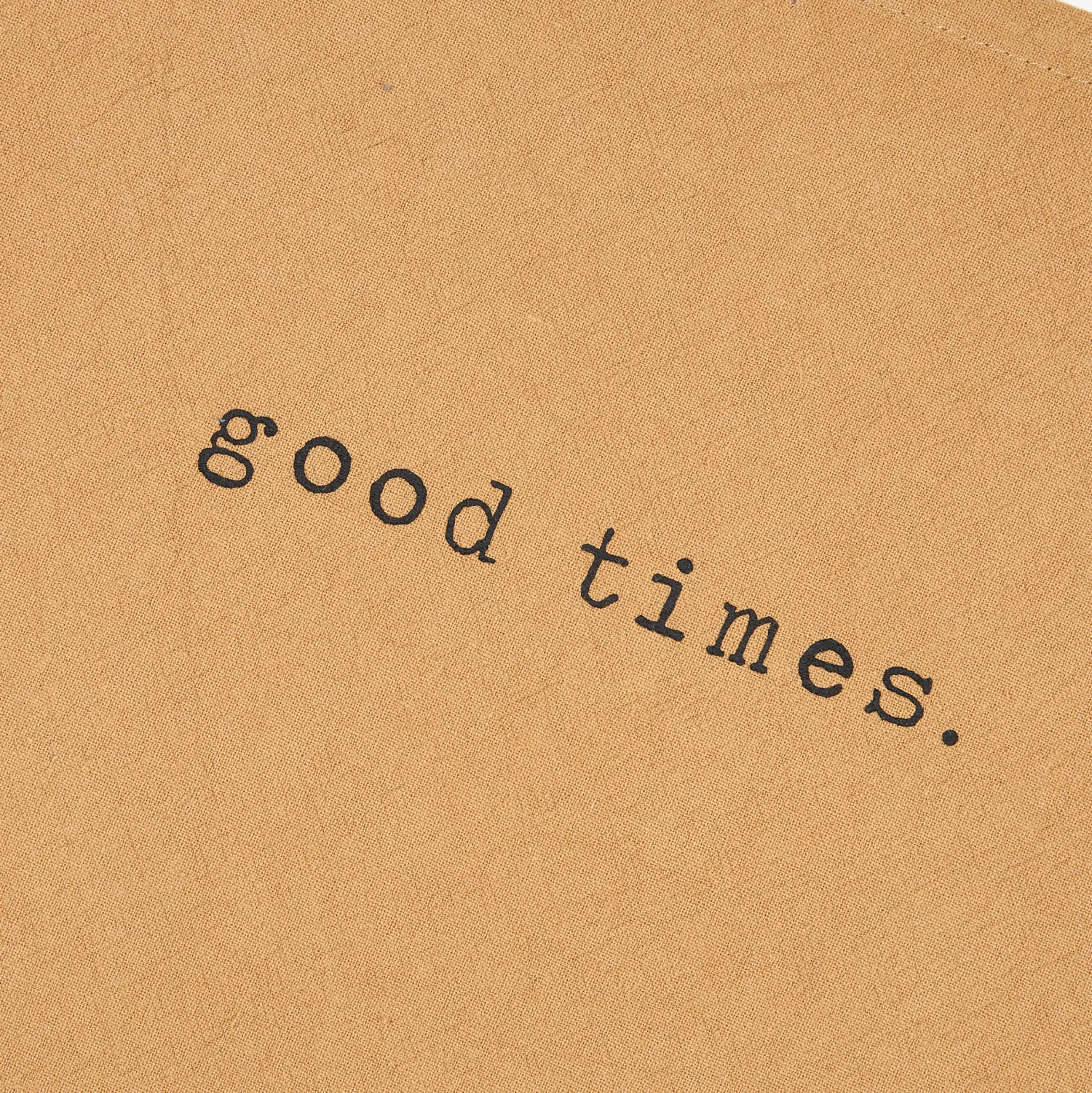 Casa Viva Delantal de cocina de algodón mostaza 80x70cm Sale