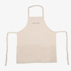 Casa Viva Delantal de cocina de algodón beige 80x70cm Sale