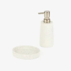 Casa Viva Dispensador de jabón de baño de poliresina granito Ø6x17cm Online