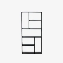 Casa Viva Estantería de acero negro Calista 90x30x188cm Best