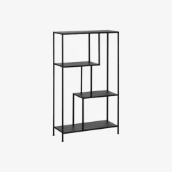Casa Viva Estantería de metal negro Calista 65x25x110cm Sale