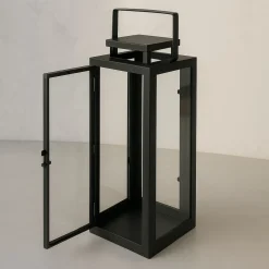 Casa Viva Farol de metal negro Calin 35cm