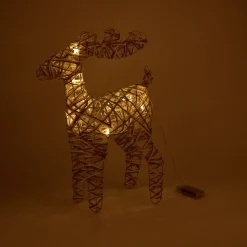 Casa Viva Figura decorativa Reno de luz LED gris 50cm Online