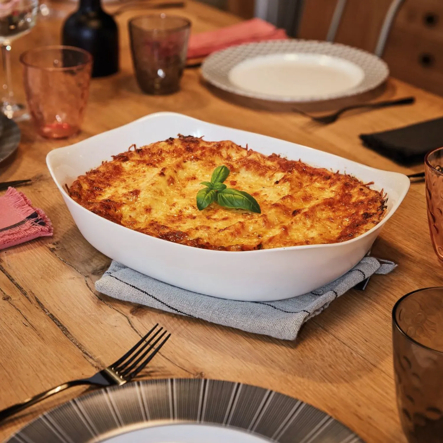 Casa Viva Fuente para horno rectangular opal Oven 34x25x7cm Hot