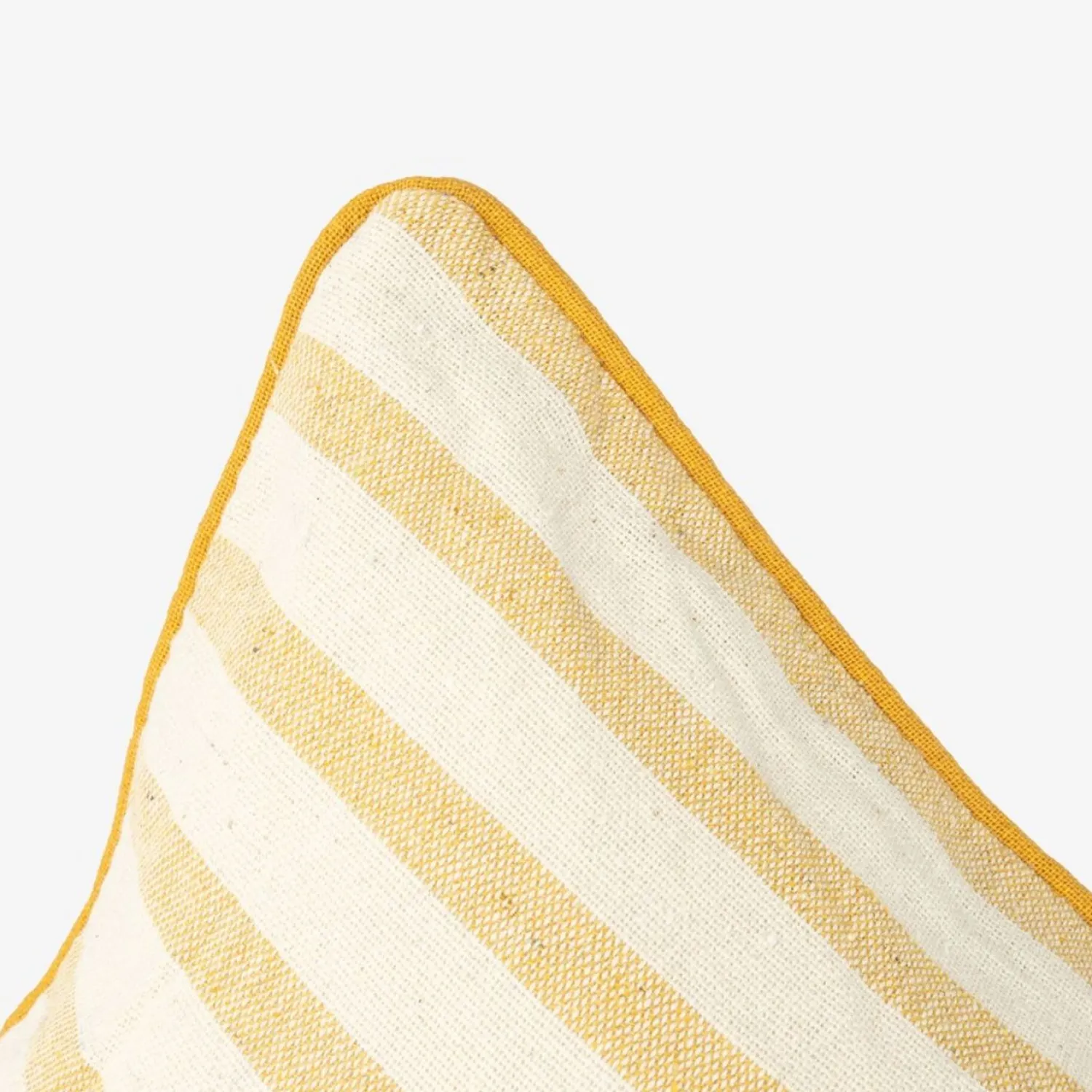 Casa Viva Funda de cojín de algodón con rayas amarillas Niza 45x45cm Outlet