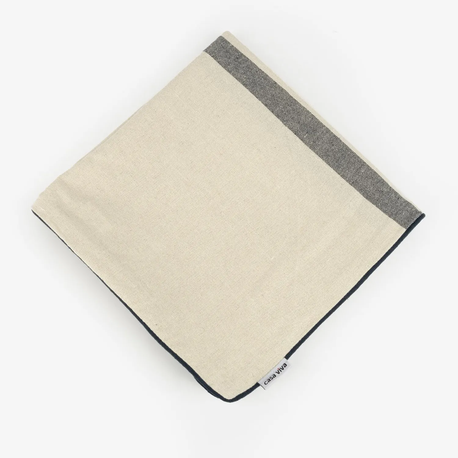 Casa Viva Funda de cojín de algodón con rayas azules Niza 60x60cm Outlet