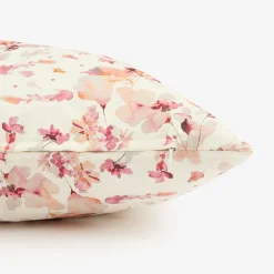 Casa Viva Funda de cojín de algodón cuadrada rosa Florisa 45x45cm Online