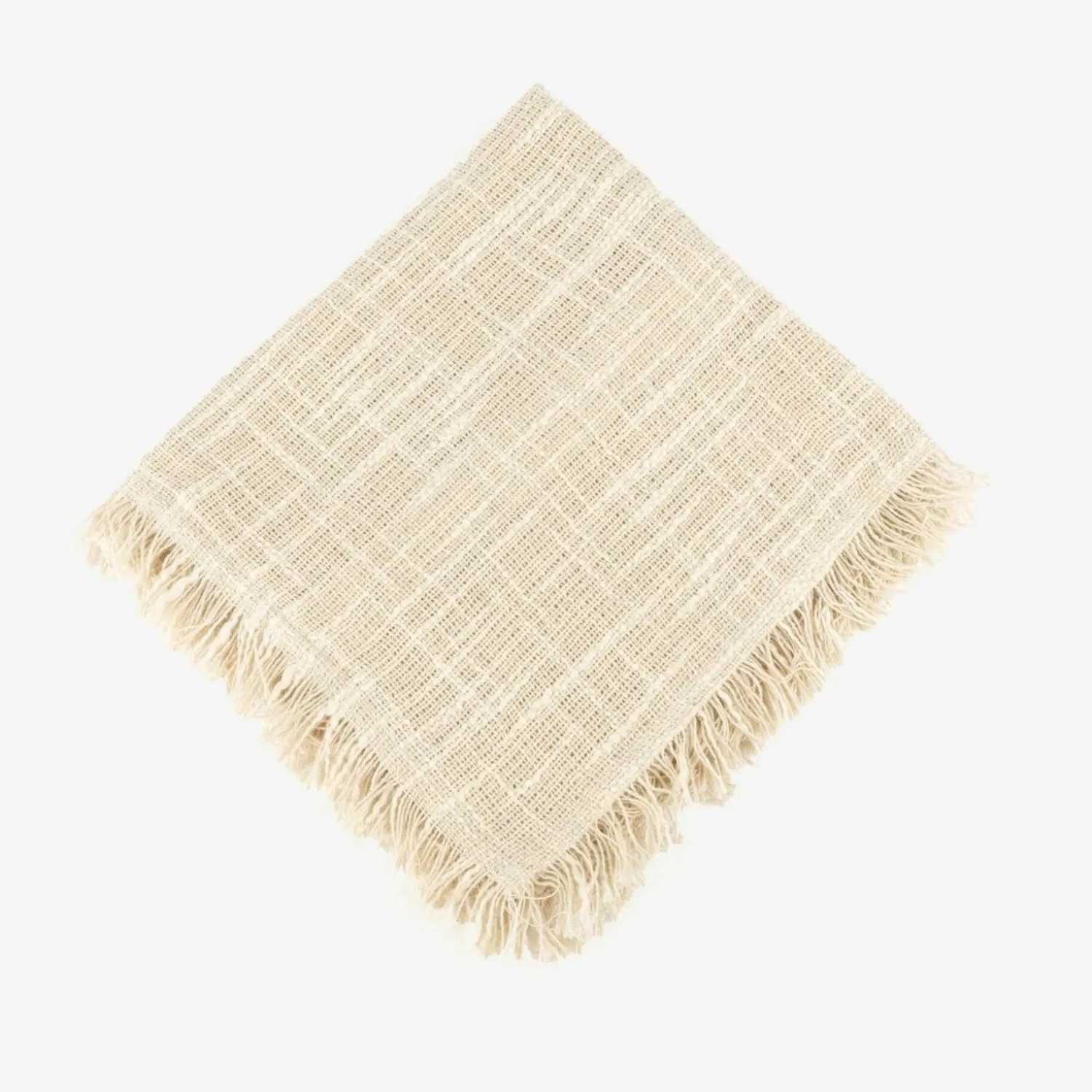 Casa Viva Funda de cojín de algodón con flecos Cuzco 45x45cm New