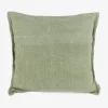 Casa Viva Funda de cojín de algodón verde Frida 45x45cm New