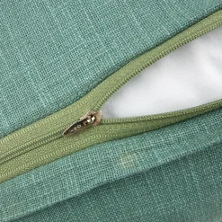 Casa Viva Funda de cojín de algodón verde Frida 45x45cm Clearance