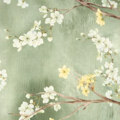 Casa Viva Funda de cojín de algodón verde Sakura 45x45cm Online