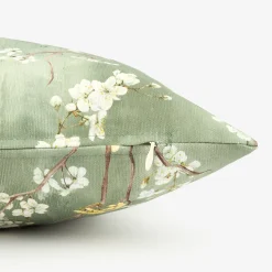 Casa Viva Funda de cojín de algodón verde Sakura 45x45cm Online