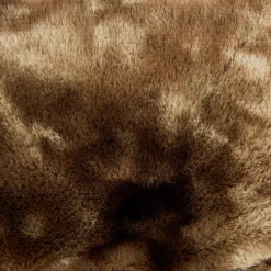 Casa Viva Funda de cojín de franela marrón Yakutia 45x45cm Sale